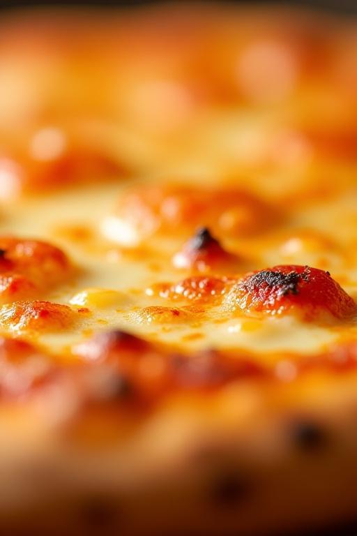 Dettaglio di una pizza con cornicione alveolato